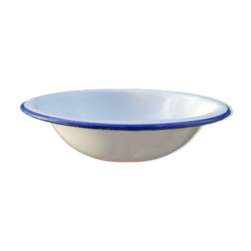 Enamelled sheet metal basin