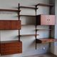 Modular rosewood wall bookcase by Thygesen and Sorensen for Hg Furniture, 1960