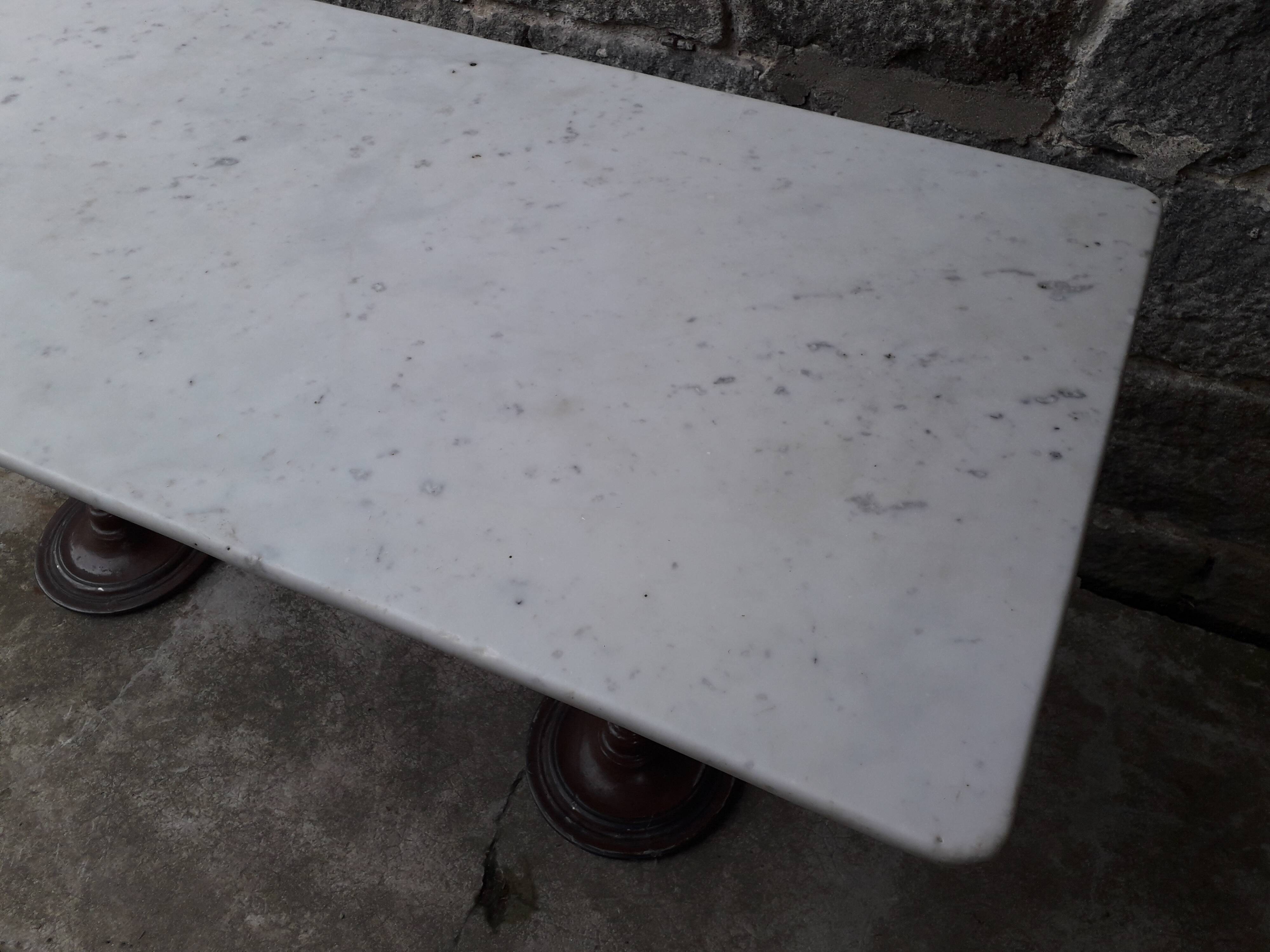 Bistro table marble top 145.5 cm