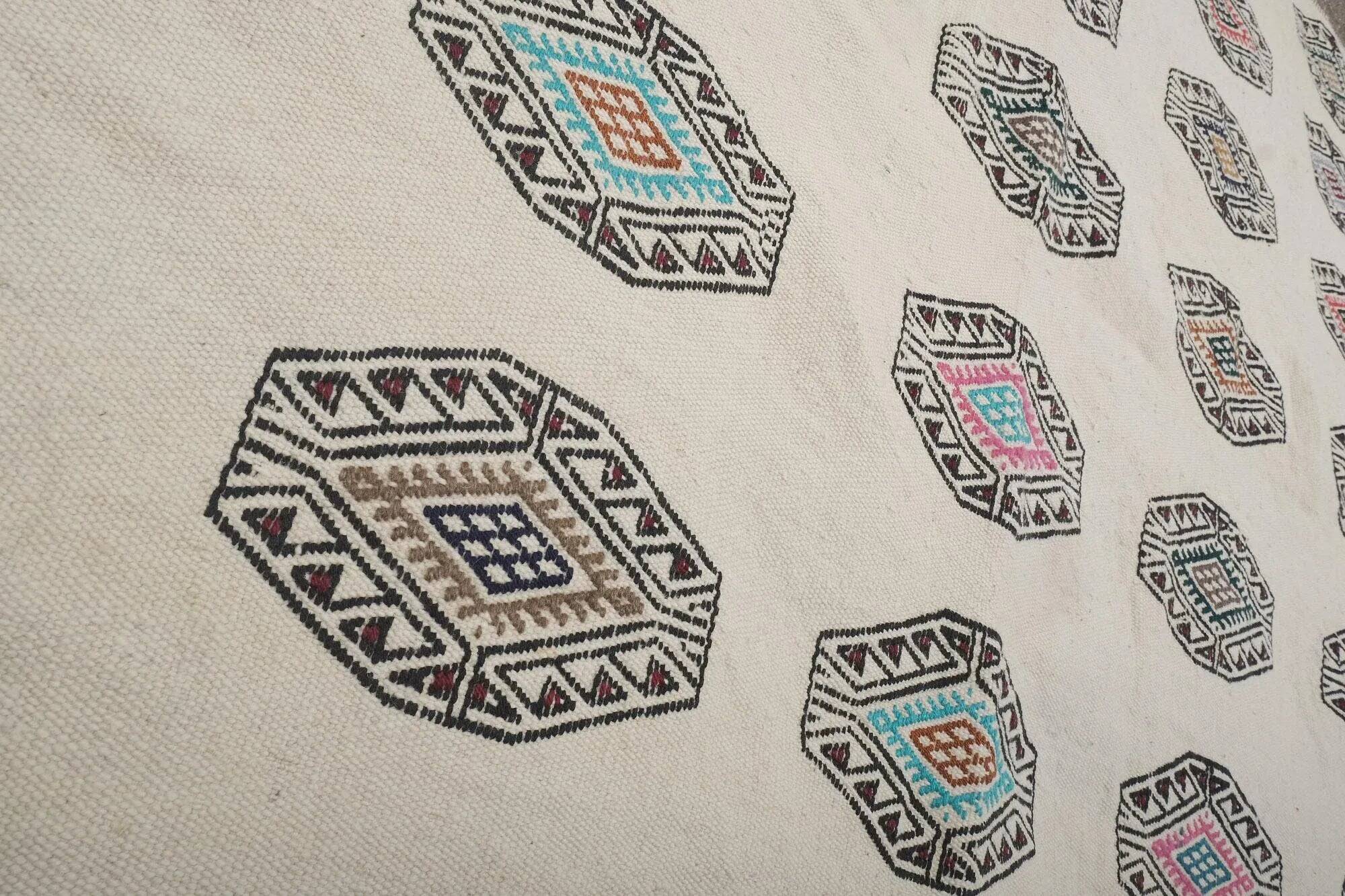 Vintage hand-embroidered textile 163x220 cm