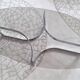Paul Legeard's coffee table chrome metal and oval smoked glass tray typical of the 70s