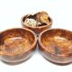 Lot of three precious wooden cups of thuya