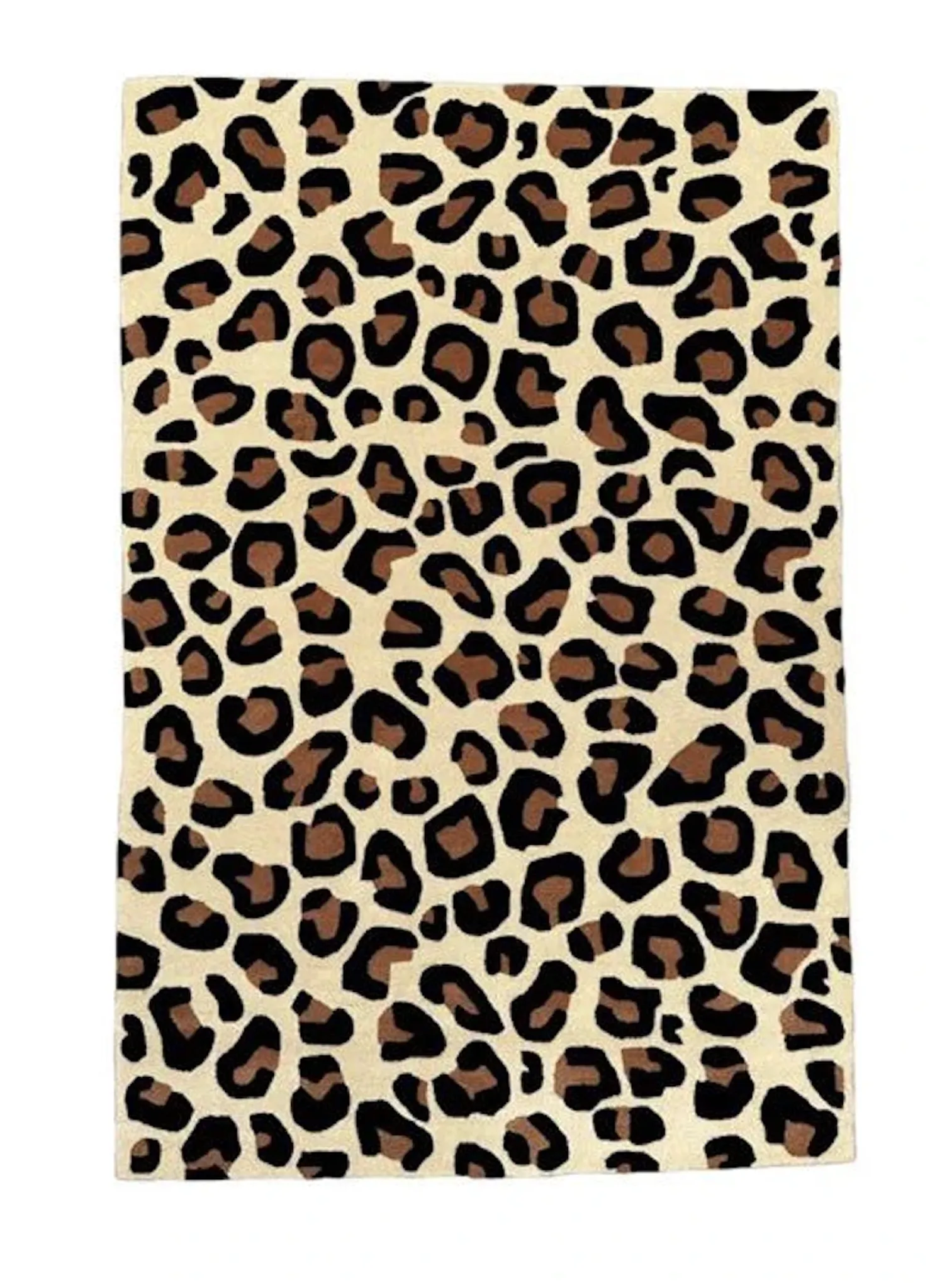 Leopard print rug