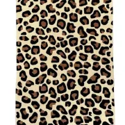 Leopard print rug