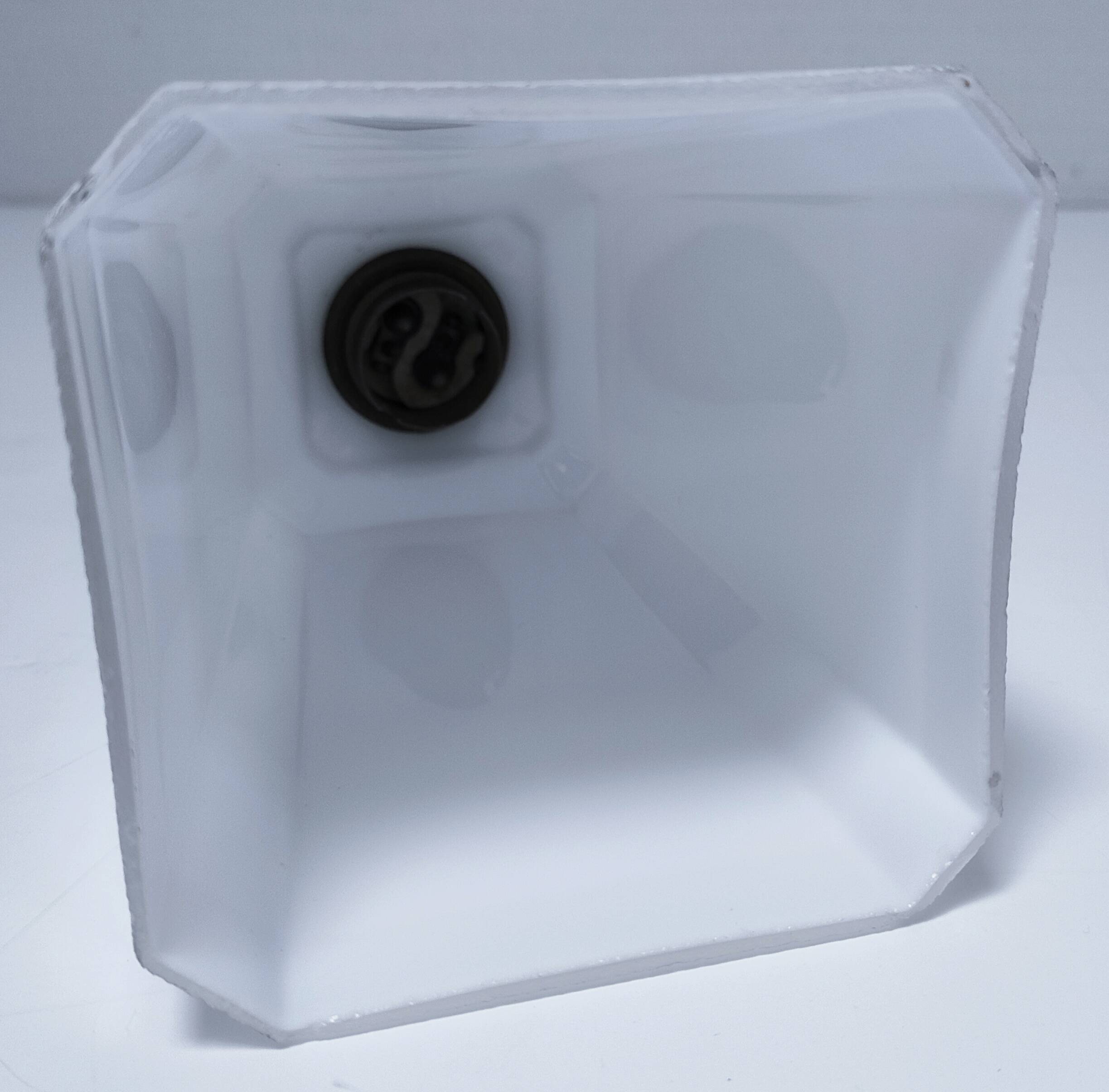 Art deco opaline porcelain lamp