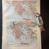 Map of ancient and modern Greece from 1922