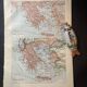 Carte de la Grèce antique et moderne de 1922