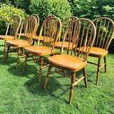 Set of 8 Baumann bistro chairs