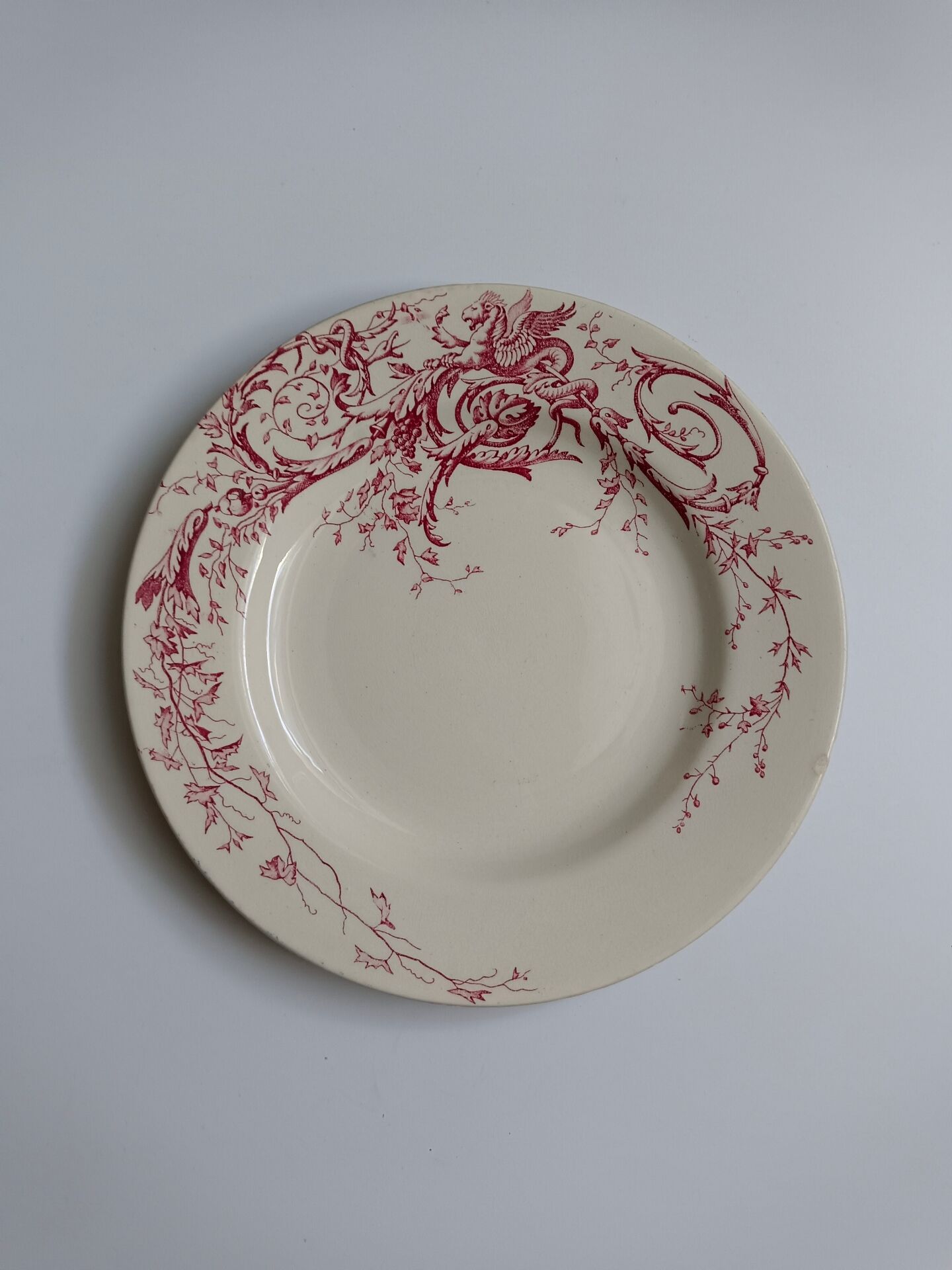 Joinville decorative plate KG Lunéville rose