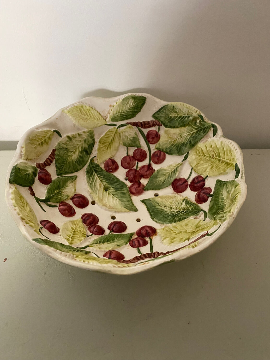 Cherry slurry salad bowl