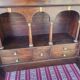 Empire secretary with detached columns in walnut from the 19th century