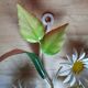 Marguerites painted sheet wall lamp