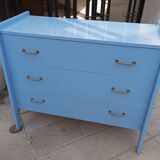 Commode bleue. vintage. 1950.