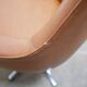 Vintage swivel desk chair in imitation leather