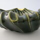 Vintage ashtray 1950 two-tone ceramic