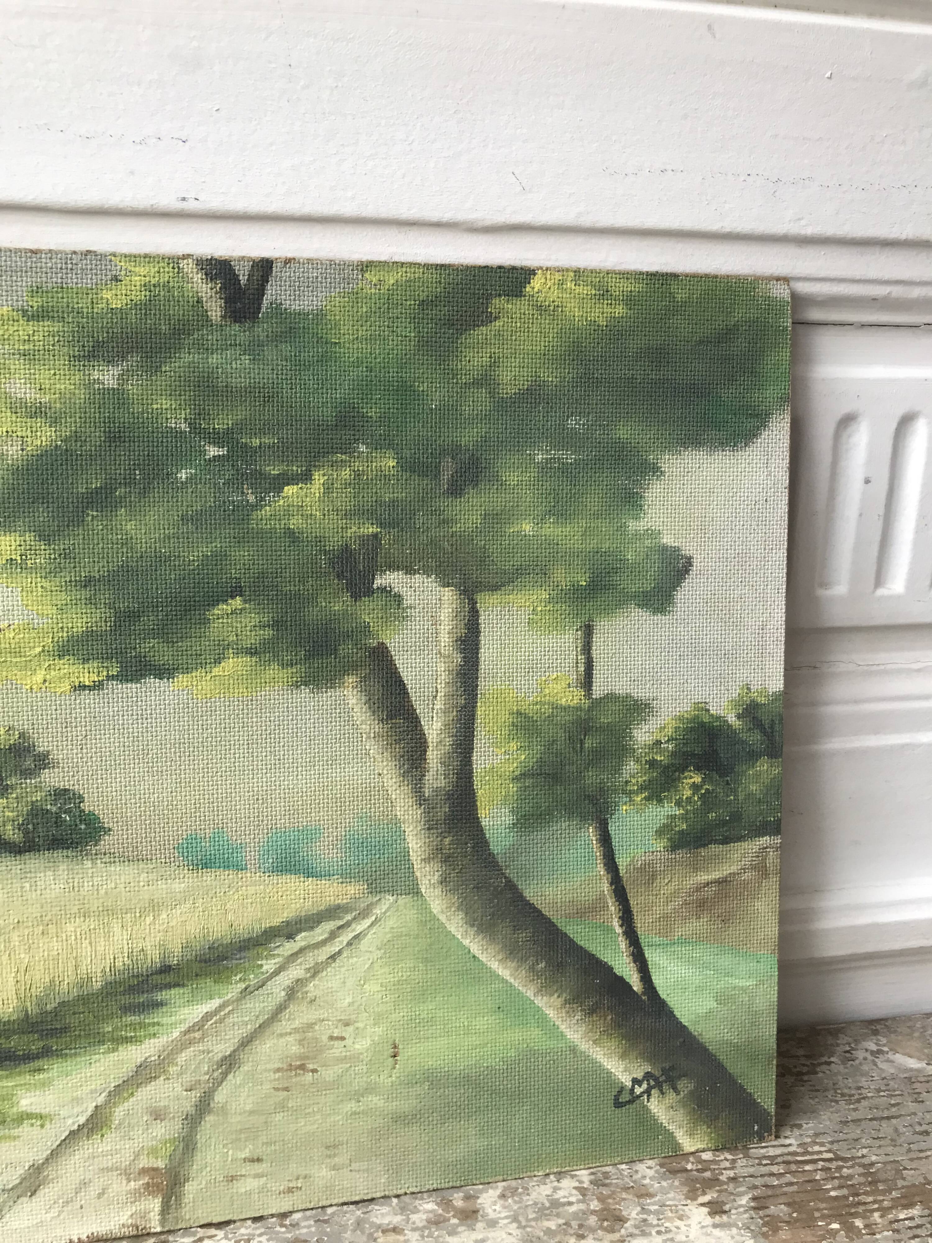 Landscape oil painting