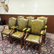 Set of Classic English Chesterfield President Chairs