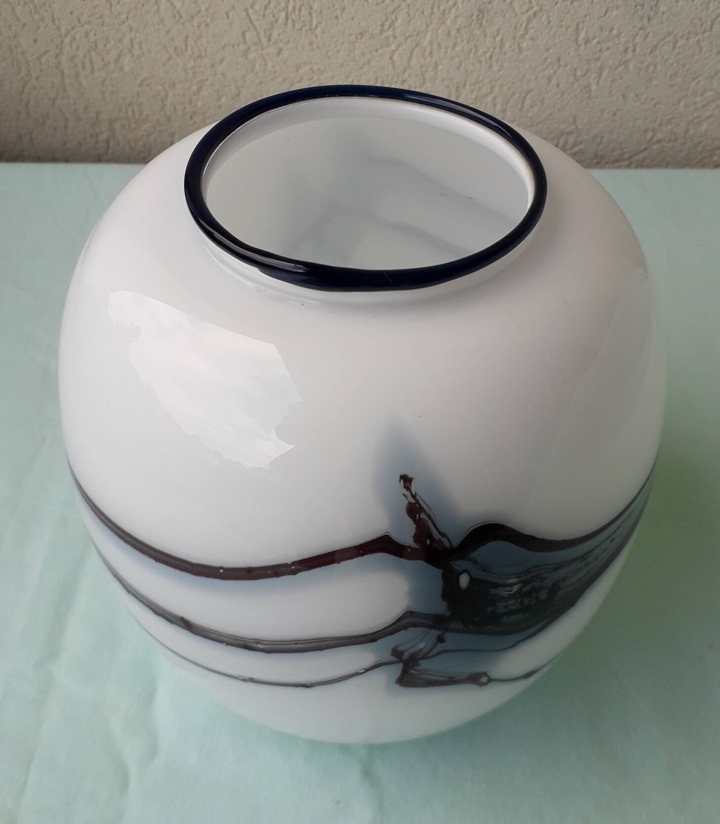 Vase danois verre Michael Bang Holmegaard