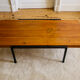Table basse pin et métal vintage