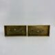 Pair of Peil & Putzler ice cube glass wall lamps, 1970s