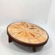 Roger Capron Herbier coffee table signed—vintage ceramic, Vallauris