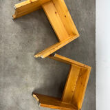 Pair of stools Les Arcs, Charlotte Perriand selection