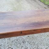 Farmhouse table in oak spindle legs nineteenth century