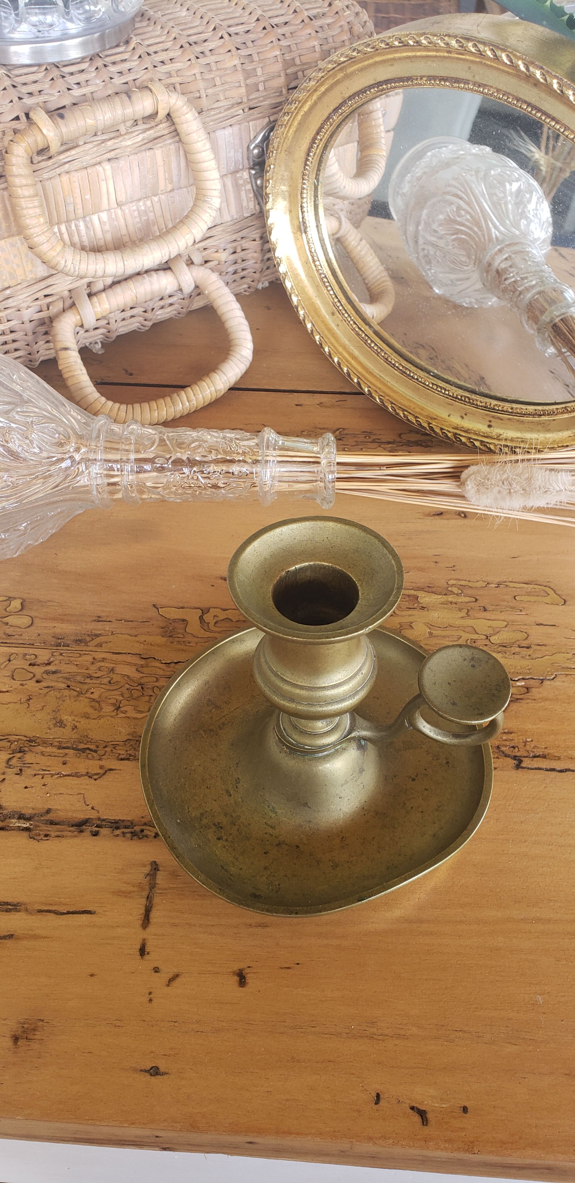 Vintage brass candlestick