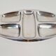 Divided Stainless Steel Tray by Carlo Mazzeri for Alessi, Italy, 1960s