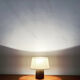 Brutalist brass table lamp