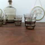 Service à Boisson Vintage Prestige XL - Verre Fumé Ambré Années 60/70