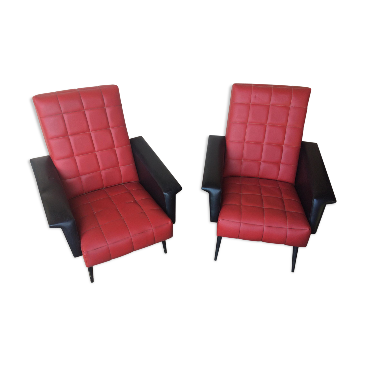 Set of two armchair vintage years 50/60