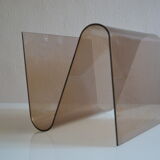 Modernist magazine holder pop space age plexiglas smokes vintage 70 years