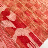 Moroccan Berber carpet Boujaad red and ochre with graphic patterns 2,64x2,02m