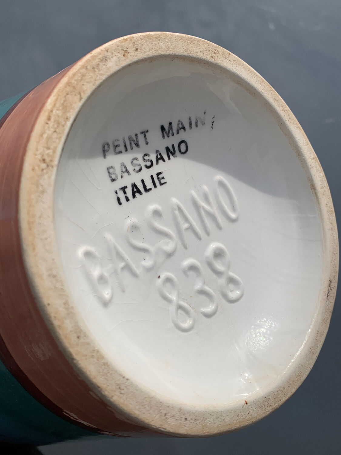 Vase décor bateaux mer