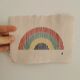 Broderie Rainbow sur papier recyclé