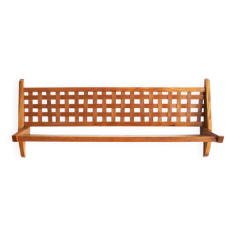 Étagère murale en bois, années 1960