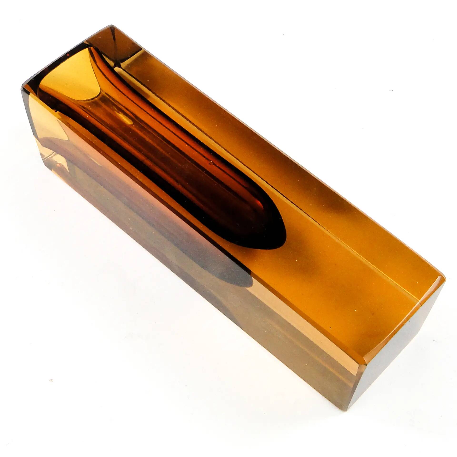 Murano vase, Sommerso, glass, design by F. Poli, Italy, 1950s