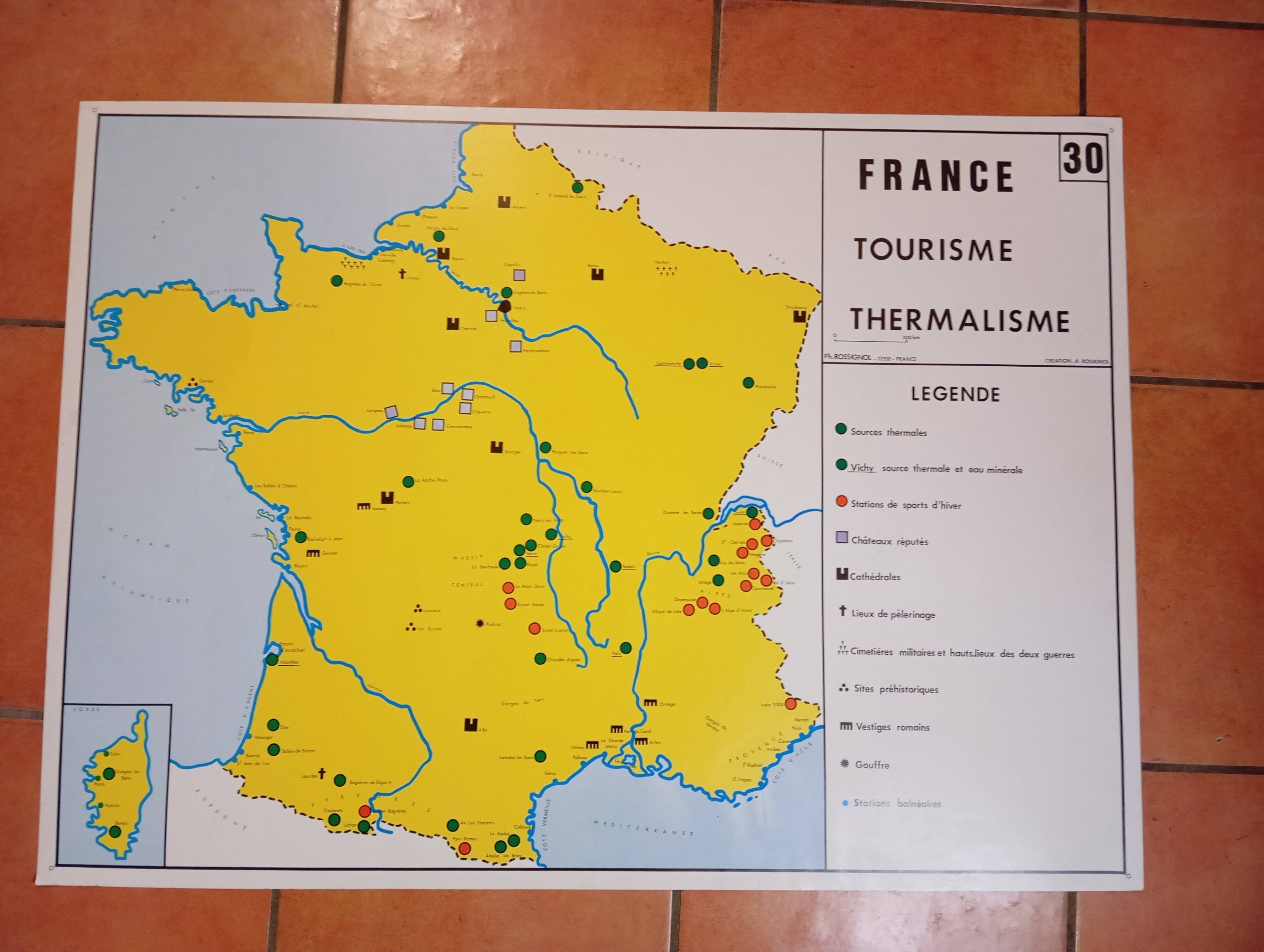 School map marseille fos sur mer berre pond & france tourism thermal spa