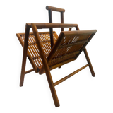 Foldable Bamboo Magazine Rack