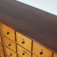 Large Dutch Industrial Beech Apothecary / School Cabinet, Mid-20th Century