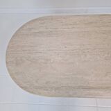 Travertine Coffee or Side Table, Italy 1980s