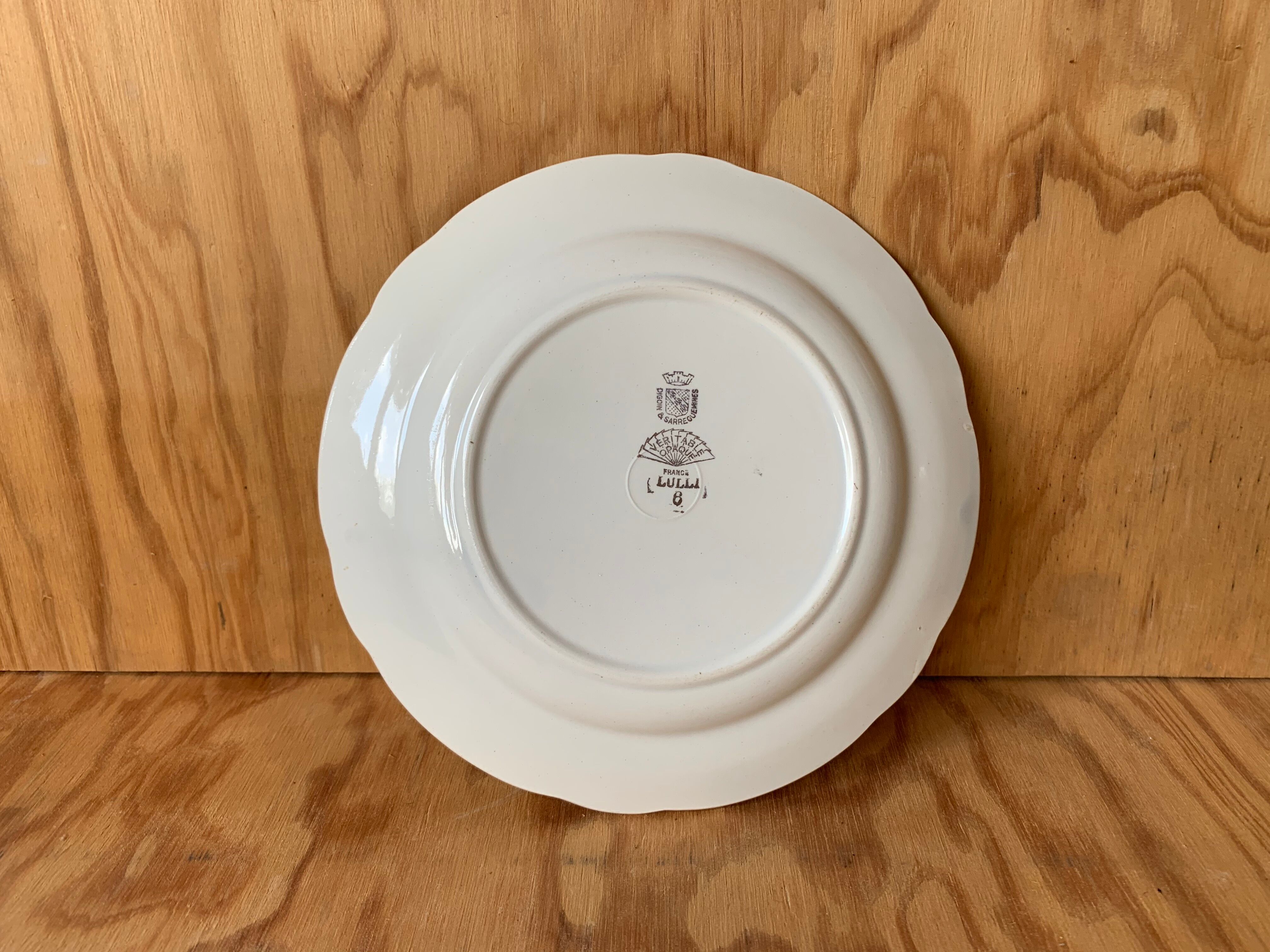 4 plates Digoin and Sarreguemine