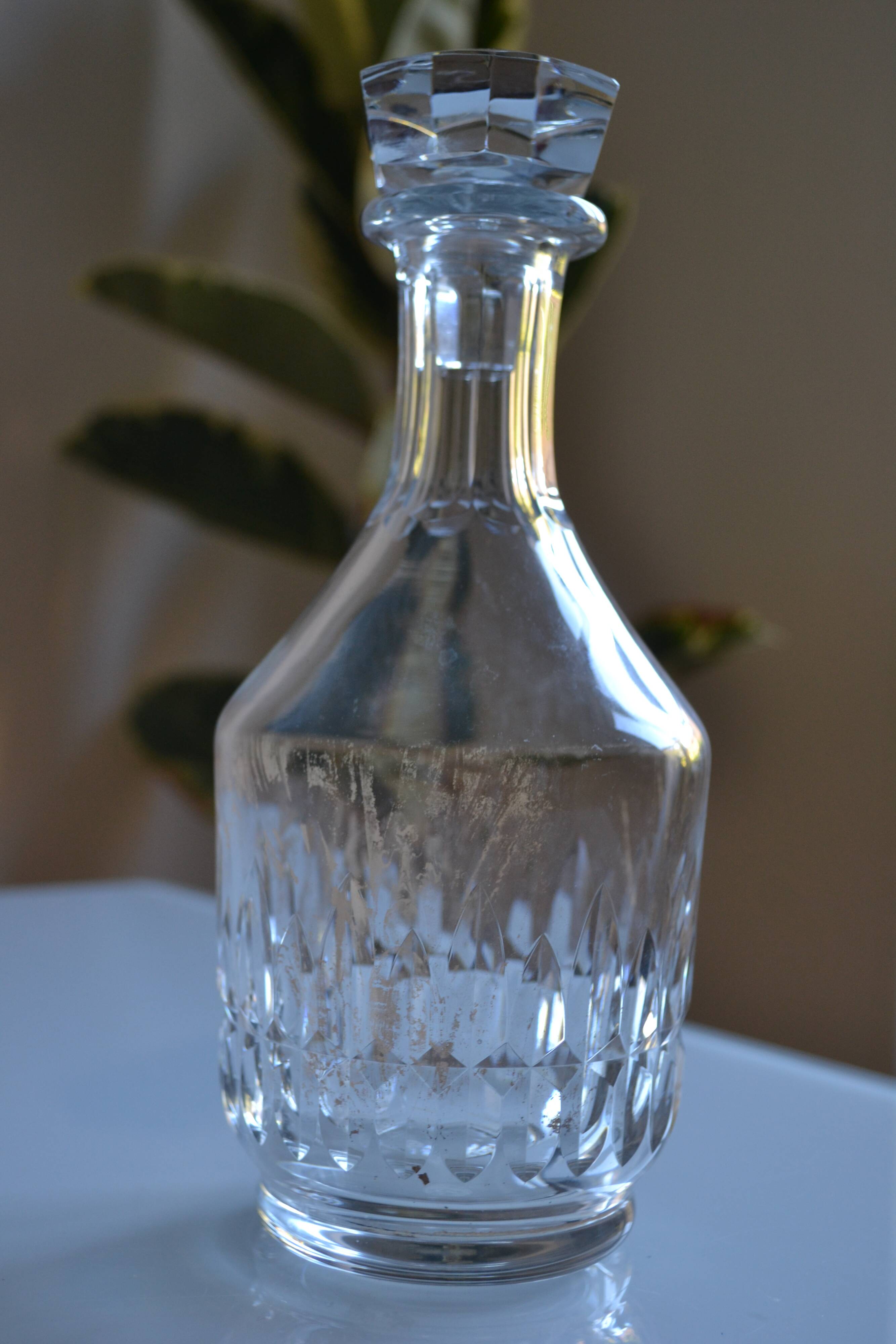 Baccarat cut crystal wine or whisky carafe