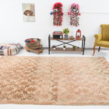 Brown beige vintage rug 325x218cm