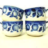 Set of 4 small old cups by St Amand.