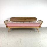 Vintage sofa ercol studio - blond and pink