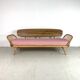 Vintage sofa ercol studio - blond and pink