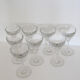 Set of 8 wine glasses bistrot old art of the table vintage