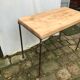 Table serves steel and beech office